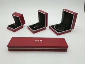 ZTB-085 Newest design plastic box in paper box for jewelry storage and display