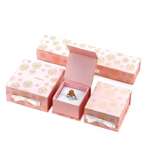 ZH03-004 book shaped paper cardboard jewelry gift collecton box