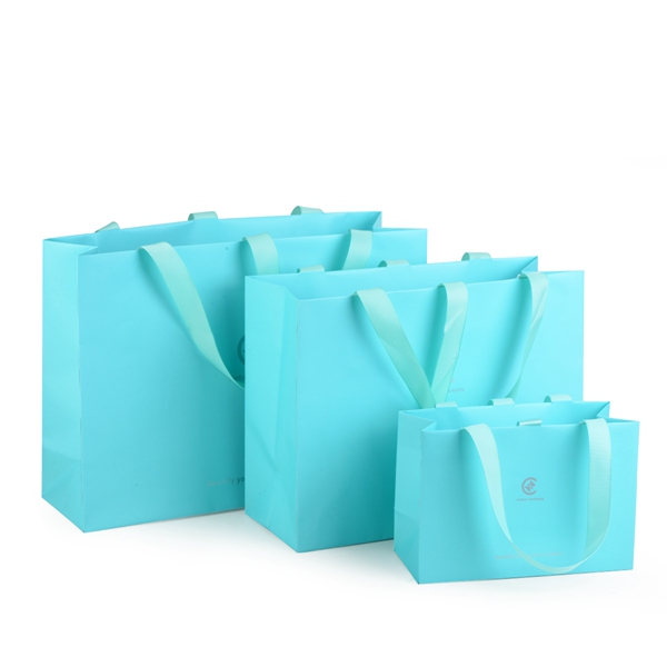 ZD-021 light blue paper  jewelry bag