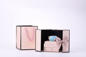 ZTB-097 jewelry collection box with flower (box in box)