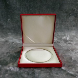 ZTB-019 red color plastic pearl necklace storage box for mother’s day,father’s day and anniversary