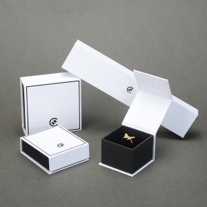 ZH03-007 book shaped paper cardboard jewelry gift collecton box
