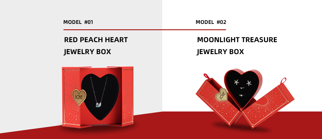 double opening jewelry gift box 