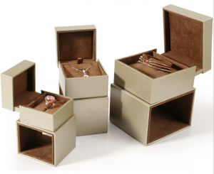 ZTB-073 wiredrawing effect plastic jewelry gift  box in box for jewelry storage and display