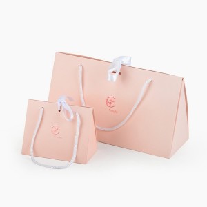 ZD-020  pink color paper jewelry bag