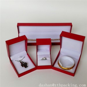 ZTB-029 special paper laminated plastic jewelry gift case for anniversary,festival and proposal