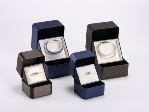 ZTB-115 Elegant plastic jewelry gift box covered by PU -new and patented design for 2020