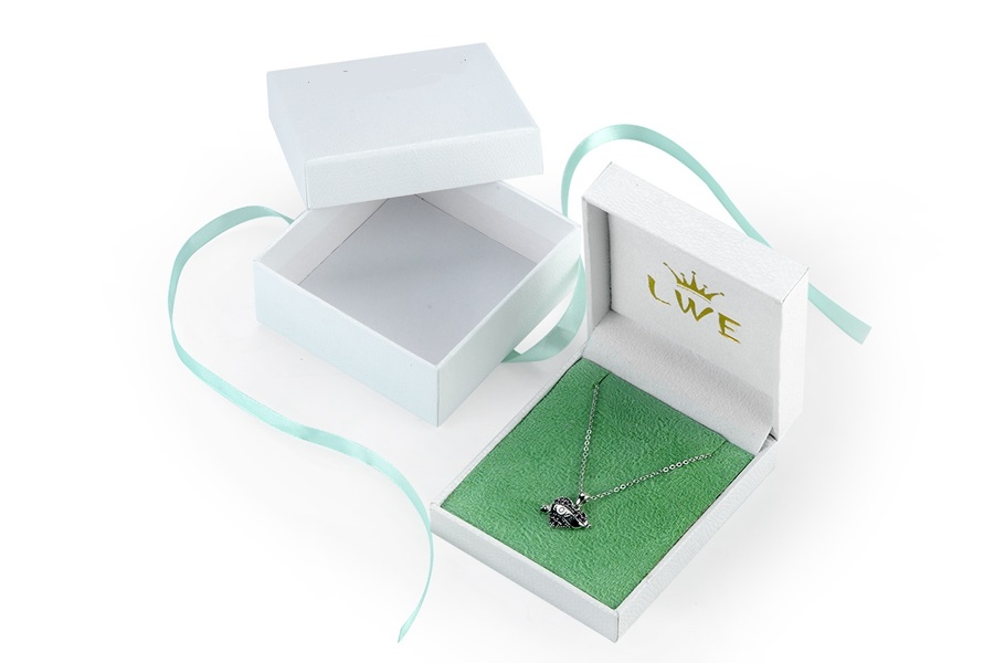 JH-007  beautiful plastic jewelry  collection gift box with ribbon