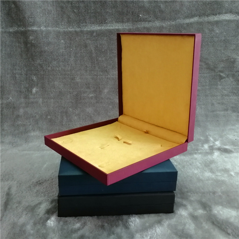 ZTB-036 touch feeling special paper laminated plastic jewelry set storage box