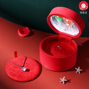 ZTB-167B Christmas gift box for jewelry storage with LED lights and Ferris wheel
