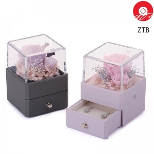 ZTB-129  New innovation jewelry  box with trans...