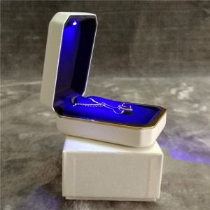 ZTB-013B  plastic jewelry gift box for pendant with LED light