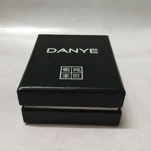 ZTB-007 black color lid and base cardboard jewelry gift box for pendant packing