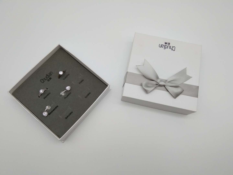 ZTB-077 jewelry set display box for ring and earring for one week