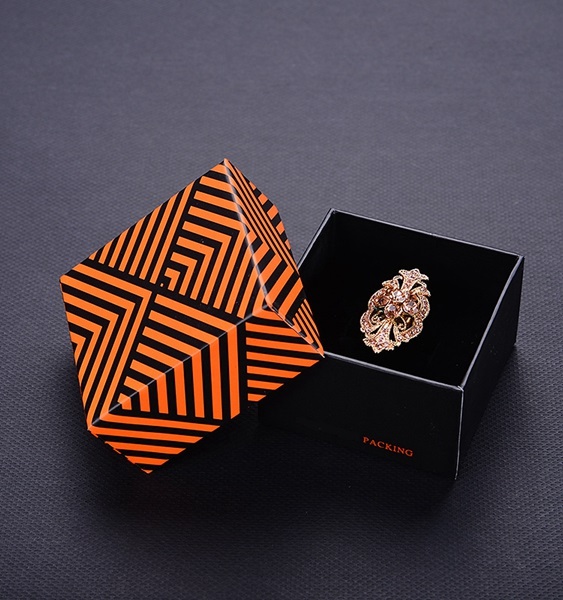 ZH05-002  two pieces box  paper cardboard jewelry display box with transparent window